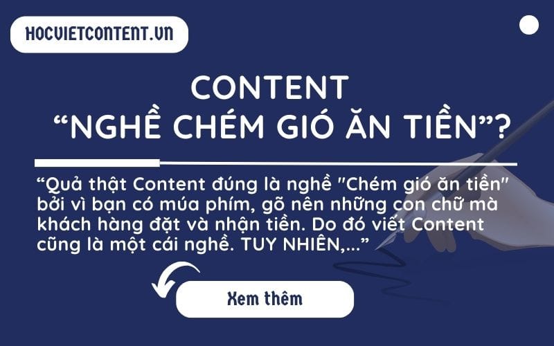 Content - Nghề "chém gió ăn tiền"?